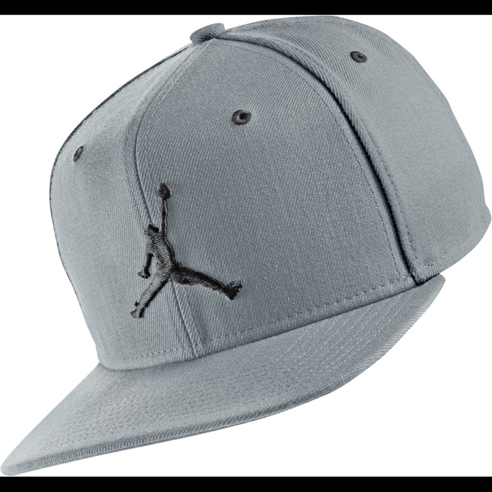 Grey Jordan flat brim hat